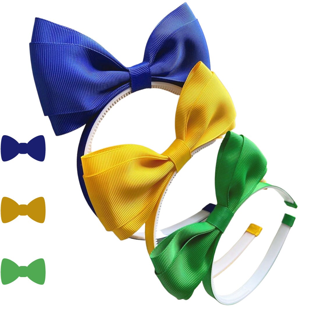 Girls' Bow Headband, Colorful Ribbon Hair Accessory