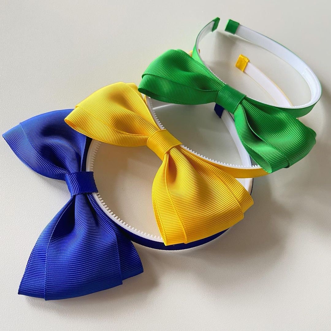 Girls' Bow Headband, Colorful Ribbon Hair Accessory