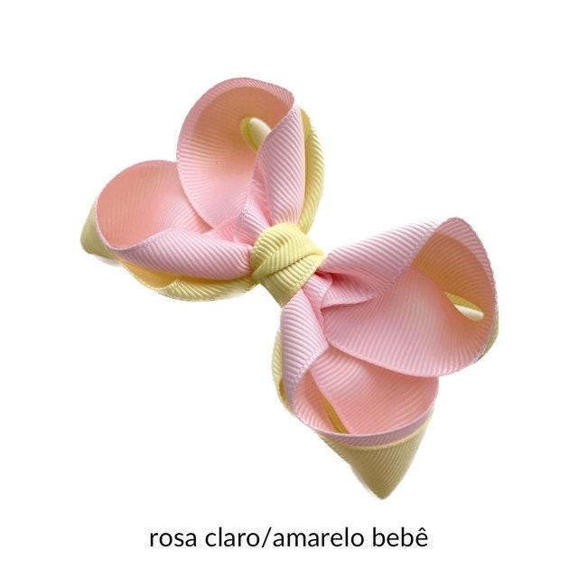 Medium Hair Bows, Alligator Clip, Spring Colors, Toddler & Girl Bow, Wisp Clip