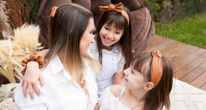 Leather Top Knot Headband, Girl, Women, Soft Leather Accessory