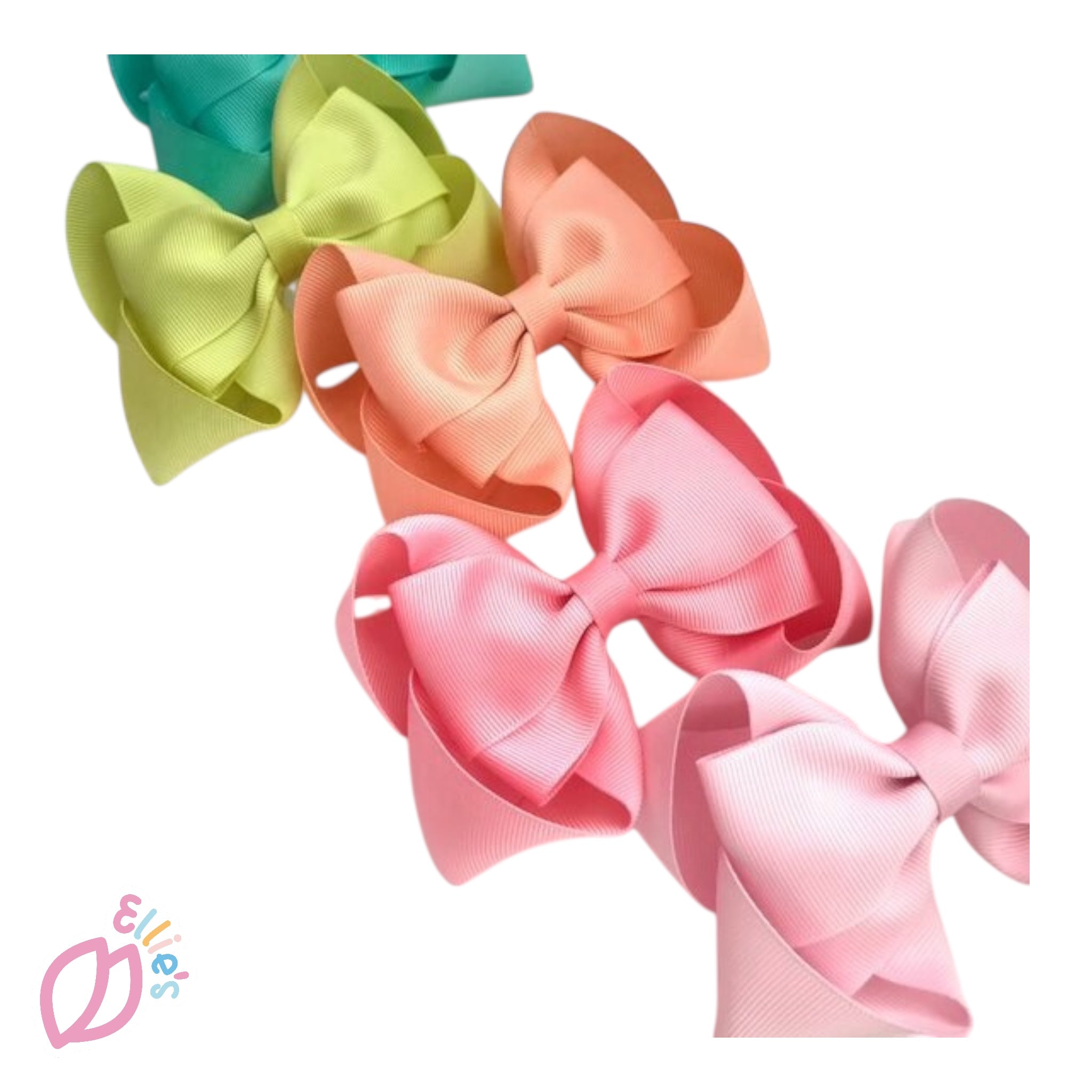 Pastel Grosgrain Hair Bow | Boutique Handmade Alligator Clip