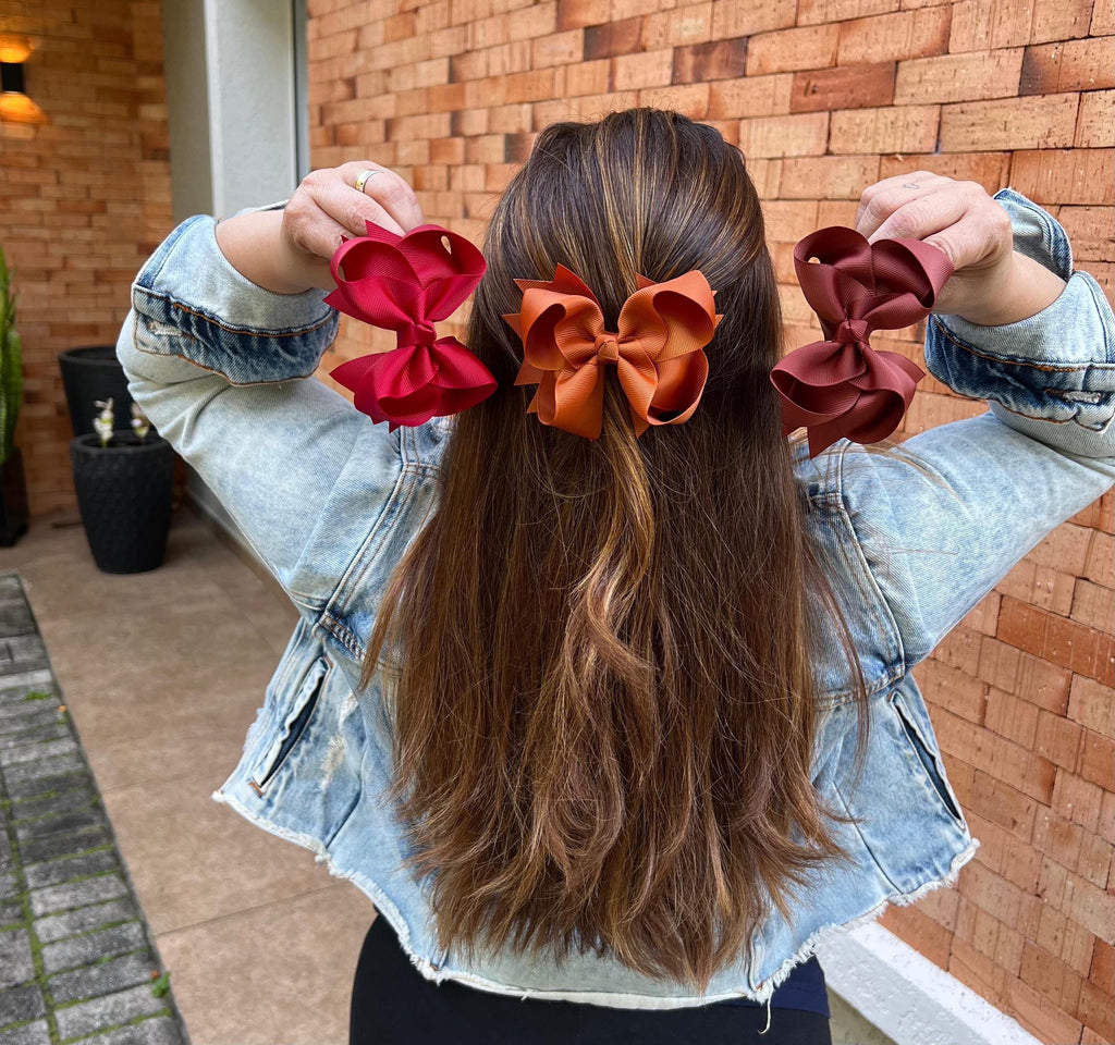 Fall Whimsical Butterfly Bow Clips - Girls Hair Accessories - Hair Clip Collection
