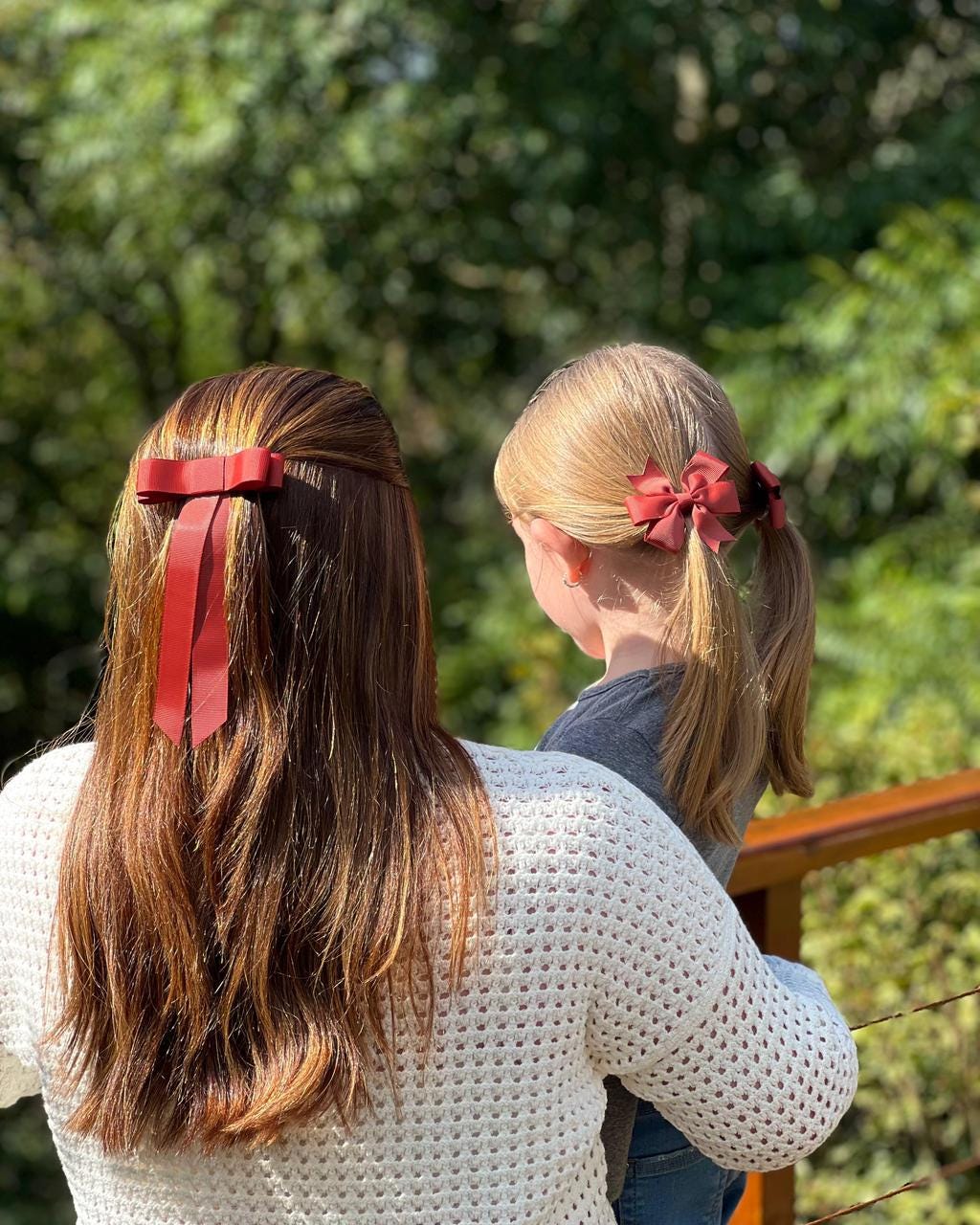 Handmade Grosgrain Ribbon Hair Bow Clip – Elegant Multicolor Hair Accessory for Women & Girls