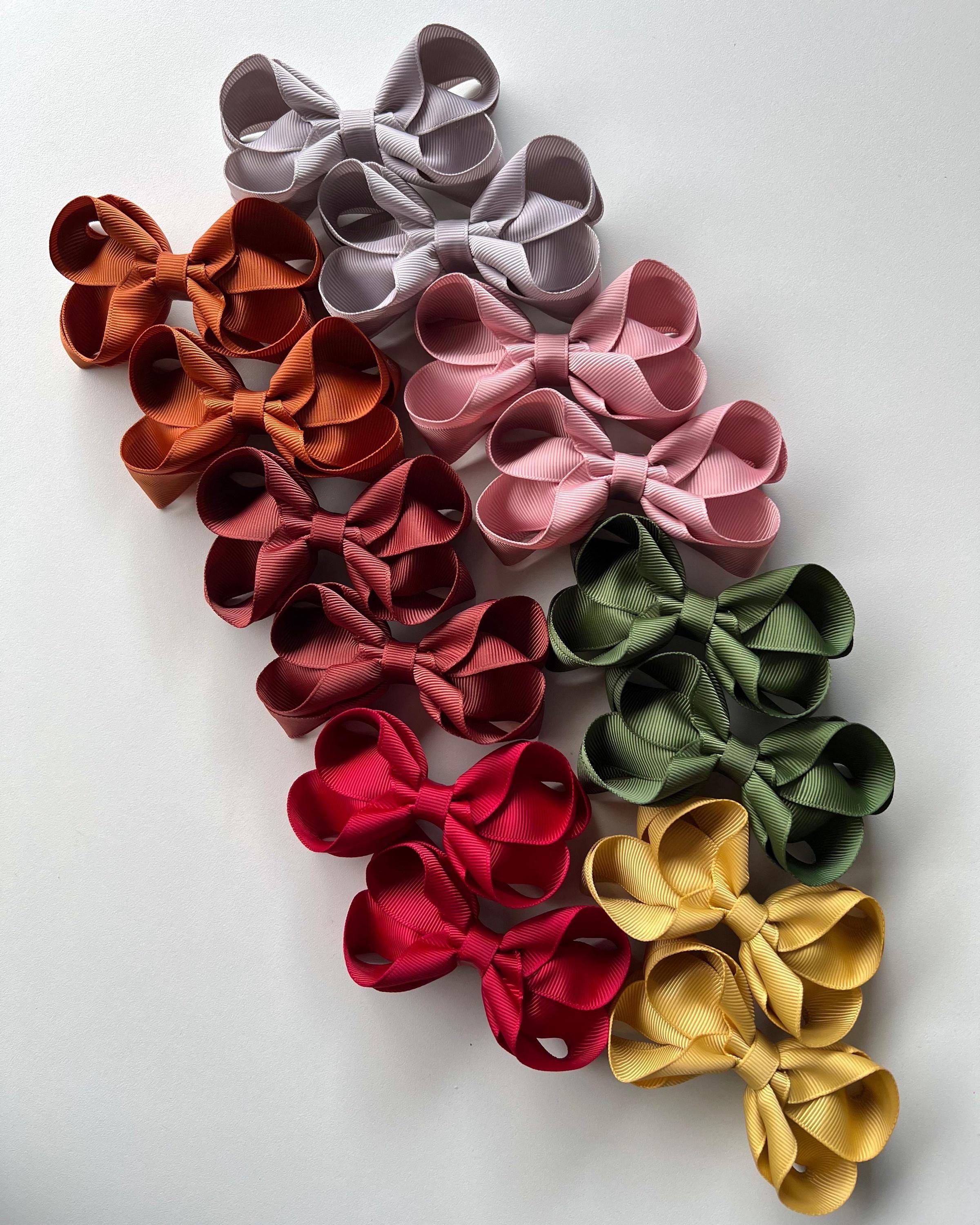 Handmade Ribbon Hair Bow | Grosgrain Alligator Clip