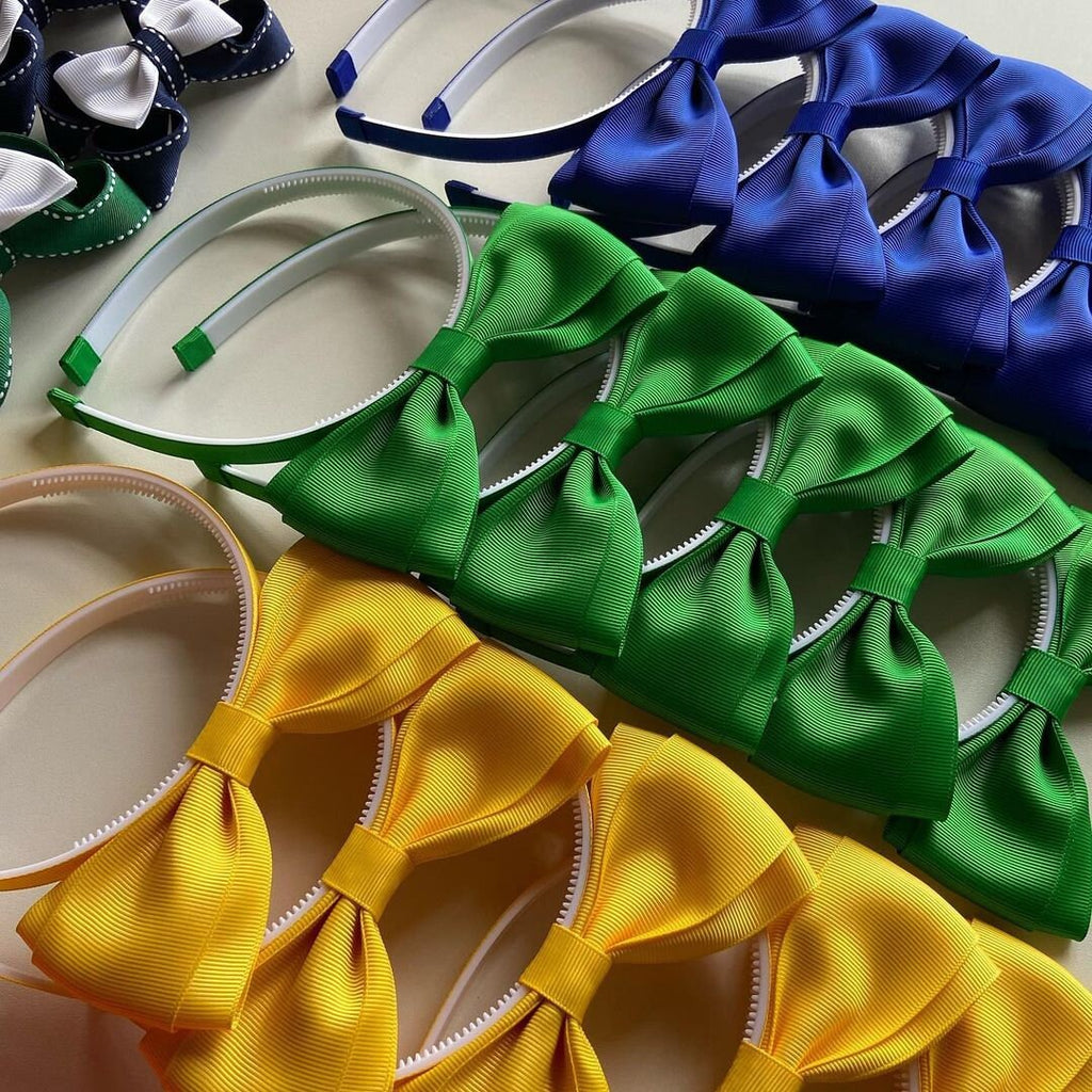 Girls' Bow Headband, Colorful Ribbon Hair Accessory