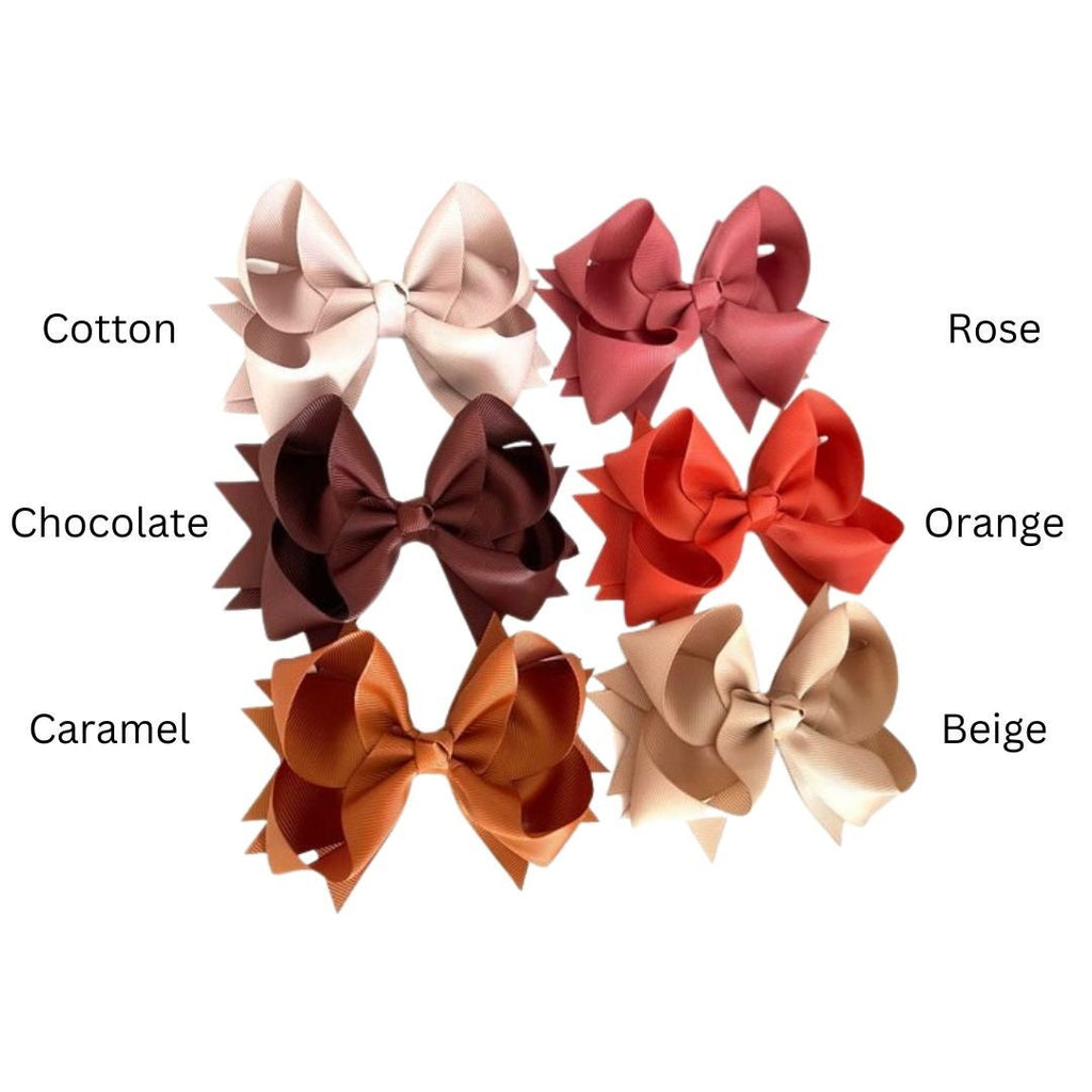 Fall Whimsical Butterfly Bow Clips - Girls Hair Accessories - Hair Clip Collection